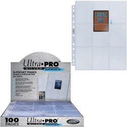 Ultra Pro - Lot de 100 Feuilles de 9 Cases Silver Series pour Cartes Standard