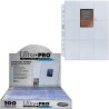 Ultra Pro - Lot de 100 Feuilles de 9 Cases Silver Series pour Cartes Standard