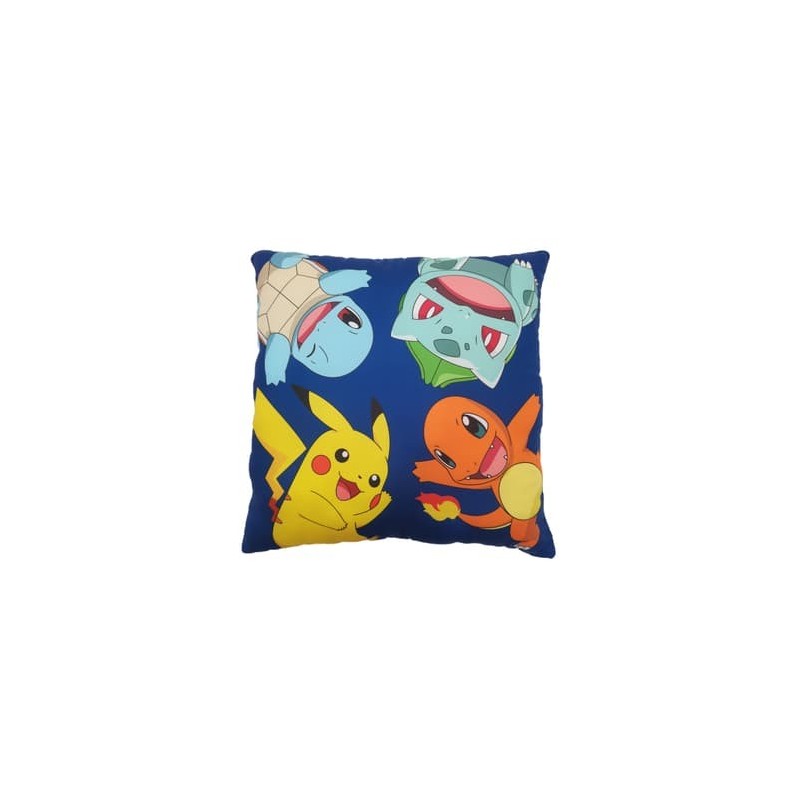 Pokémon - Coussin double face Poké-Ball et Starter (40x40cm)