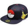 Casquette Pokémon - Pokeball jean ajustable