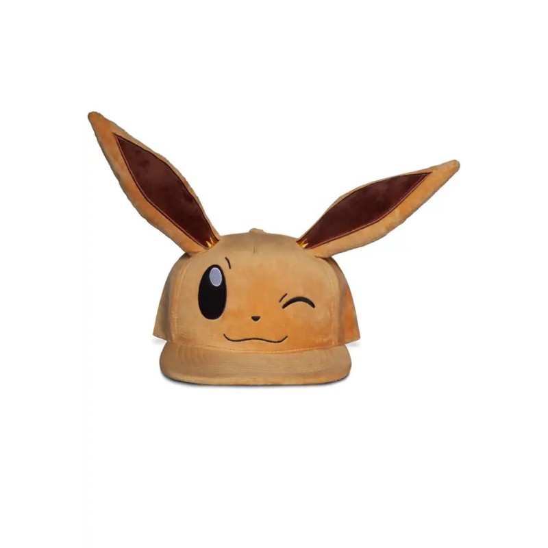 Casquette Pokémon - Evoli clin d'oeil en peluche