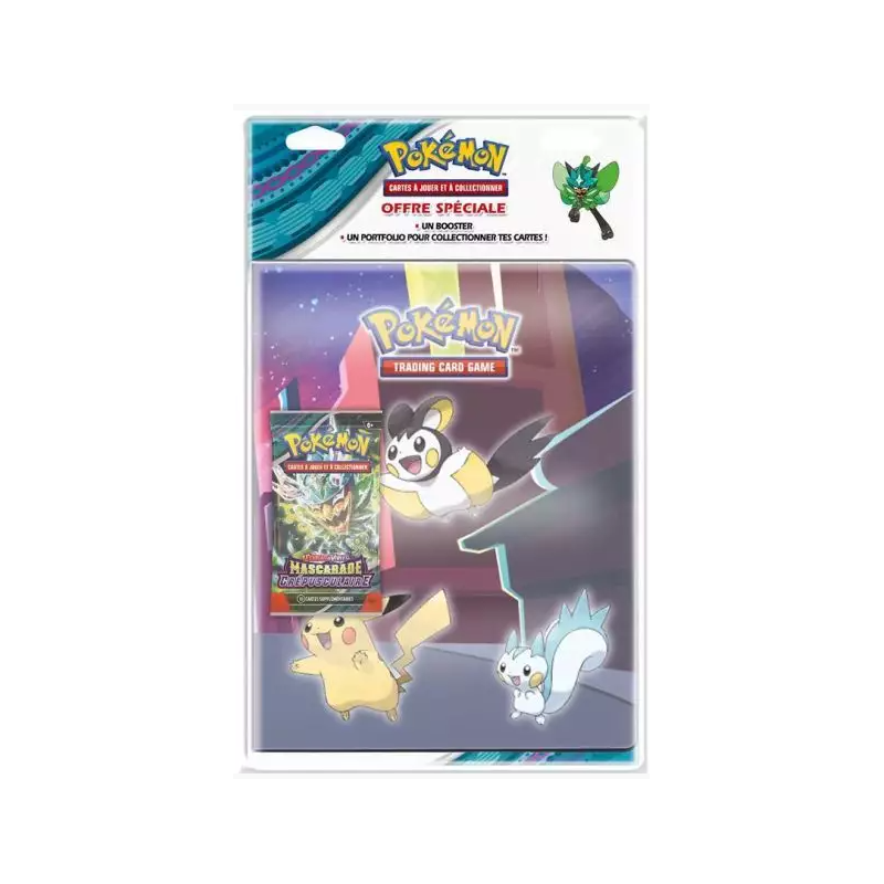 Pack Booster EV06 - Mascarade Crepusculaire + Portfolio A4 Pikachu by night