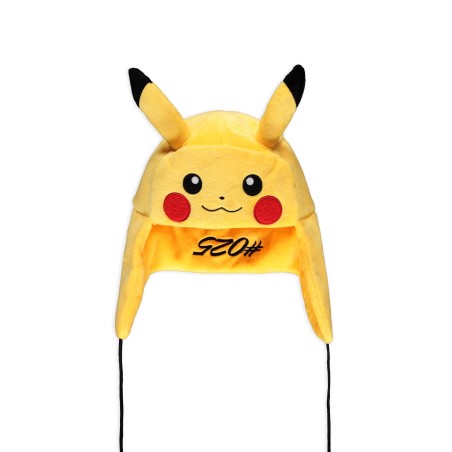 Bonnet chapka Pokémon Pikachu – Trapper Hat officiel avec oreilles 3D