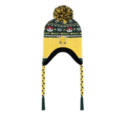Bonnet Pokémon Sherpa homme beige – Bonnet officiel doublure polaire chaude Pikachu