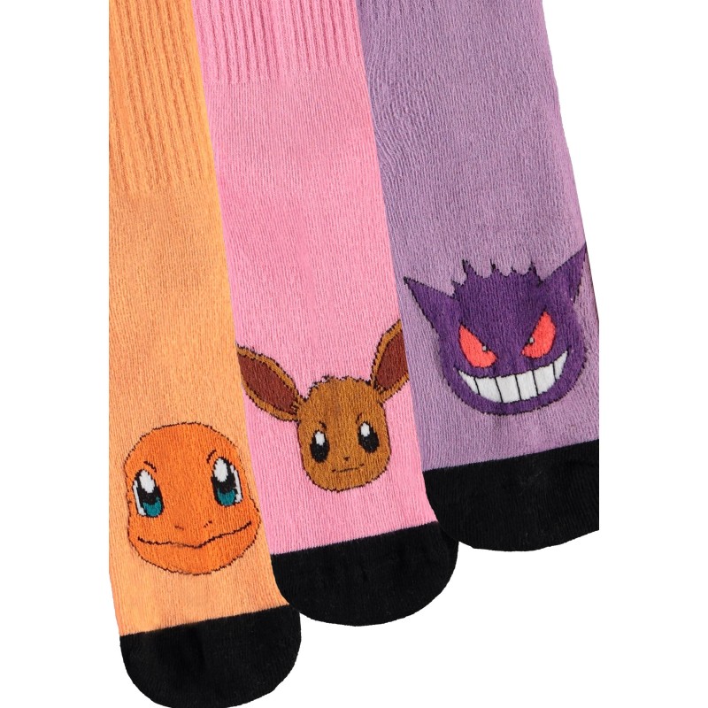 Chaussettes Pokémon enfant (lot de 3 paires) – Sport Socks officielles