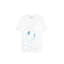 T-shirt Pokémon Carapuce (Squirtle) homme blanc – T-shirt officiel 100% coton