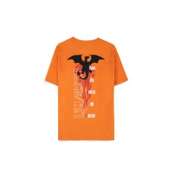 T-shirt Pokémon Dracaufeu (Charizard) homme orange – T-shirt officiel 100% coton Difuzed