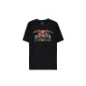 T-shirt Pokémon Dracaufeu (Charizard) homme noir Acid Wash – T-shirt officiel 100% coton Difuzed