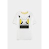 T-shirt Pokémon Pikachu 025 femme blanc – T-shirt officiel 100% coton Difuzed