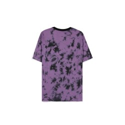 T-shirt Pokémon Fantômes femme tie-dye violet – T-shirt officiel Gastly, Haunter et Gengar 100% coton Difuzed