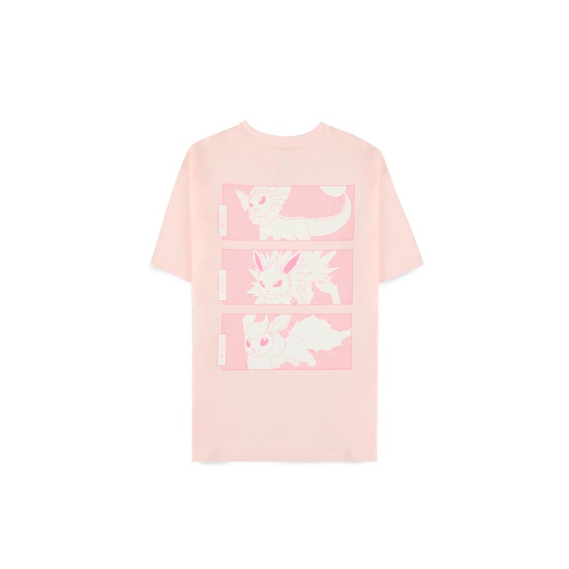 T-shirt Pokémon Évolitions (Eeveelutions) femme violet – T-shirt officiel 100% coton Difuzed