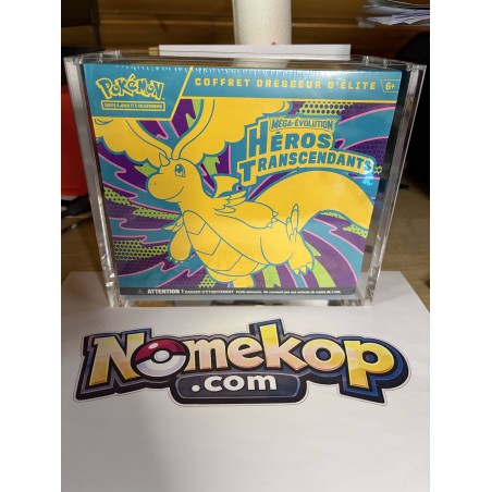 Pokémon JCC : Coffret Dresseur d'Élite Méga-Évolution - ME2.5 Héros Transcendants - FR + Protection Acrylique