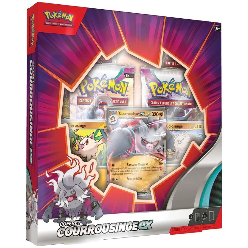 Coffret 4 Boosters Pokémon - Courrousinge Ex - FR